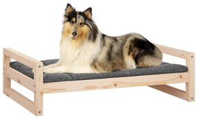 Cama para cães 95,5x65,5x28 cm madeira de pinho maciça