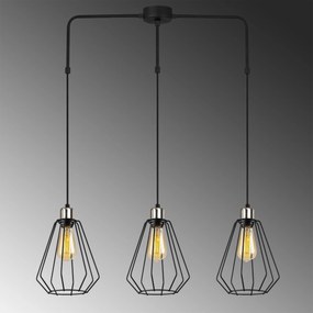 Candeeiro de Teto Kese – Preto – 84 x 20 cm
