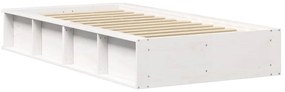 Estrutura da Cama Branco 90 x 200 cm Madeira composta