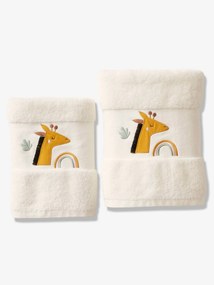 Oferta do IVA - Toalha de banho, Girafa branco claro liso com motivo