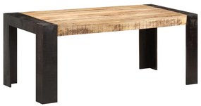 Mesa de jantar 180x90x76 cm madeira de mangueira maciça