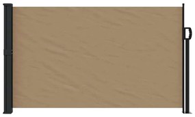 Toldo lateral retrátil 120x600 cm cinzento-acastanhado