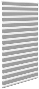 Estore de rolo 120 x 230 cm, linhas de zebra / Cinza