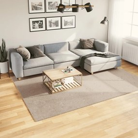 vidaXL Tapete pelo curto macio e lavável HUARTE 200x280 cm cor areia