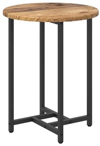 Conjunto de Mesas de Apoio 2 pcs em Madeira Velha e Metal