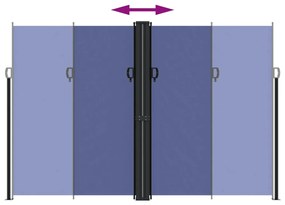 Toldo lateral retrátil 220x1200 cm azul