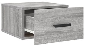 Mesas de cabeceira de parede 2 pcs 35x35x20 cm cinzento sonoma