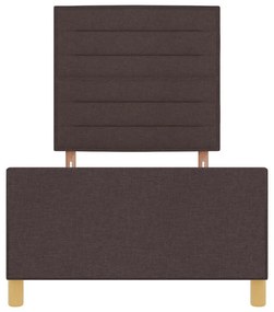 Cama vidaXL em Castanho Escuro, 80x200 cm, Tecido