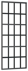 Porta deslizante c/ conj. ferragens 76x205cm vidro ESG preto