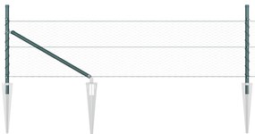 Cerca Hexagonal vidaXL Verde 0.4x100 m Aço