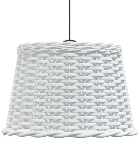 Abajur de teto Ø40x26 cm vime branco