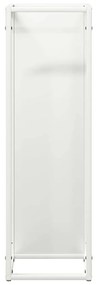 Suporte para lenha 25x25x80 cm aço laminado a frio branco