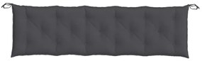 Almofadão p/ banco jardim 180x50x7cm mesclado tecido antracite