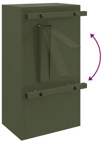 caixa de correio Verde-oliva 30 x 23 x 55 cm Aço