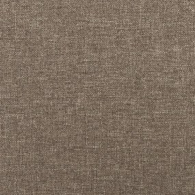 Cabeceira cama abas tecido 183x16x118/128 cm cinza-acastanhado