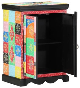 vidaXL Aparador com prateleira com porta Multicolor 50 x 30 x 70 cm