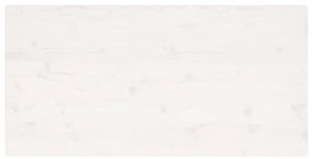 Tampo de mesa retangular 110x55x2,5 cm pinho maciço branco