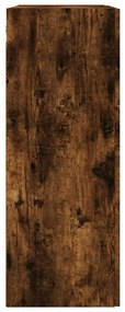 Armário de parede 69,5x34x90 cm deriv. madeira carvalho fumado