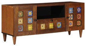 vidaXL Gabinete para TV com gaveta com porta Nogueira 105 x 33 x 46 cm