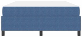 Estrutura da Cama Azul 140 x 200 cm Tecido de veludo côtelé