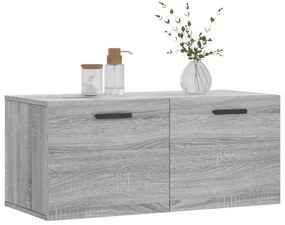 Armário parede 80x36,5x35 cm derivados de madeira cinza sonoma