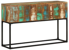 Mesa consola 120x30x75 cm madeira recuperada maciça