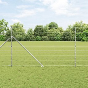 Cerca de Campo vidaXL 1.5x50 m Aço Galvanizado