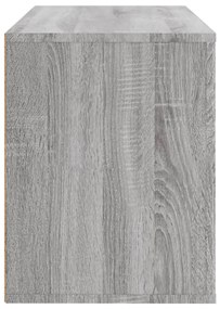 Sapateira 80x35x45 cm derivados de madeira sonoma cinza