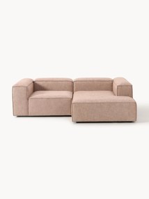 Sofá de canto modular em mistura de linho Lennon (3 lugares)
