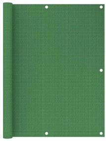 vidaXL Tela de varanda 120x600 cm PEAD verde-claro