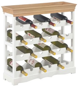 Garrafeira 70x22,5x70,5 cm MDF branco