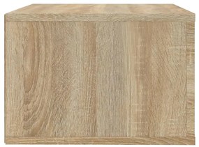 Mesas de cabeceira parede 2 pcs 50x36x25 cm cor carvalho sonoma