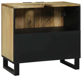 Armário para Pia 62 x 33 x 58 cm, de madeira de manga sólida e madeira