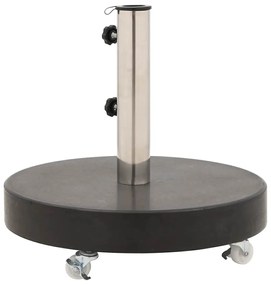 Base de guarda-sol redonda granito 30 kg preto
