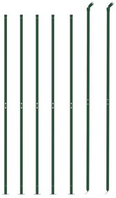 Cerca de malha de arame com flange 2x10 m verde