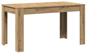 Mesa de jantar 140x74,5x76 cm deriv madeira carvalho artisiano