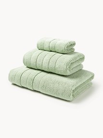 Conjunto de toalhas com borda às riscas Luxe, vários tamanhos