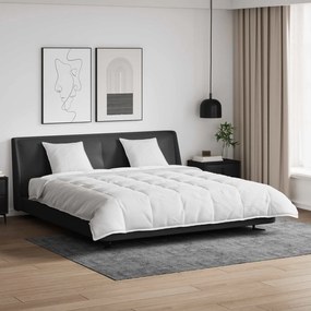 vidaXL Conjunto de Edredom com travesseiro 3 pcs Branco Pena de ganso