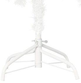 Árvore Natal artificial pré-iluminada c/ bolas 180 cm branco