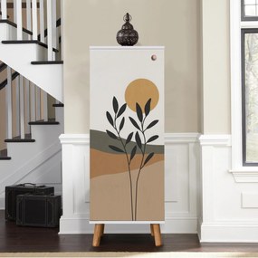 Armário de Sapatos Vegas – Branco – 50 cm x 135 cm x 38 cm