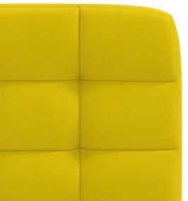 Cadeiras de jantar 4 pcs veludo amarelo