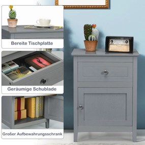 Armário de chão com gaveta prática e prateleiras ajustáveis em 3 níveis para sala de estar/quarto - preto