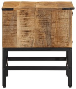 Mesa de cabeceira 40x40x45 cm madeira de mangueira maciça