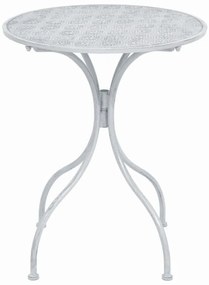 3 pcs conjunto bistrô em aço branco acinzentado