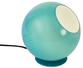 Candeeiro de Mesa Retro Azul com Vidro - Mabel Retro