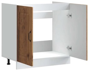 Armário baixo lavatório Kalmar 80x46x81,5 cm madeira velha
