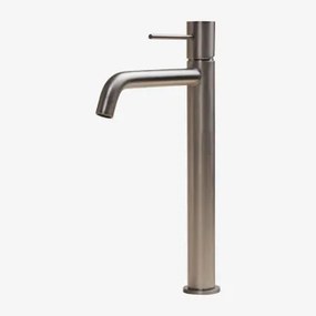 Torneira De Lavatório Em Latão Orveta Cinza Cromado & ↑30 Cm - Sklum