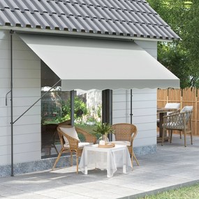 Toldo de Parede Manual Retrátil Ajustável – Modelo Nazaré – 300x170 cm