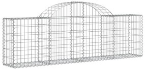 Cestos gabião arqueados 25pcs 200x30x60/80 cm ferro galvanizado