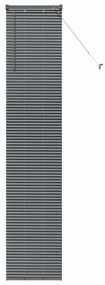 Persiana de Janela Cinzento-escuro 40 x 220 cm Alumínio